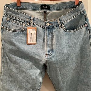 Light blue never worn APC jeans